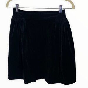 Milly Of New York Black Velvet Mini Skirt Original Womens Size 2 Pockets Y2K 90s